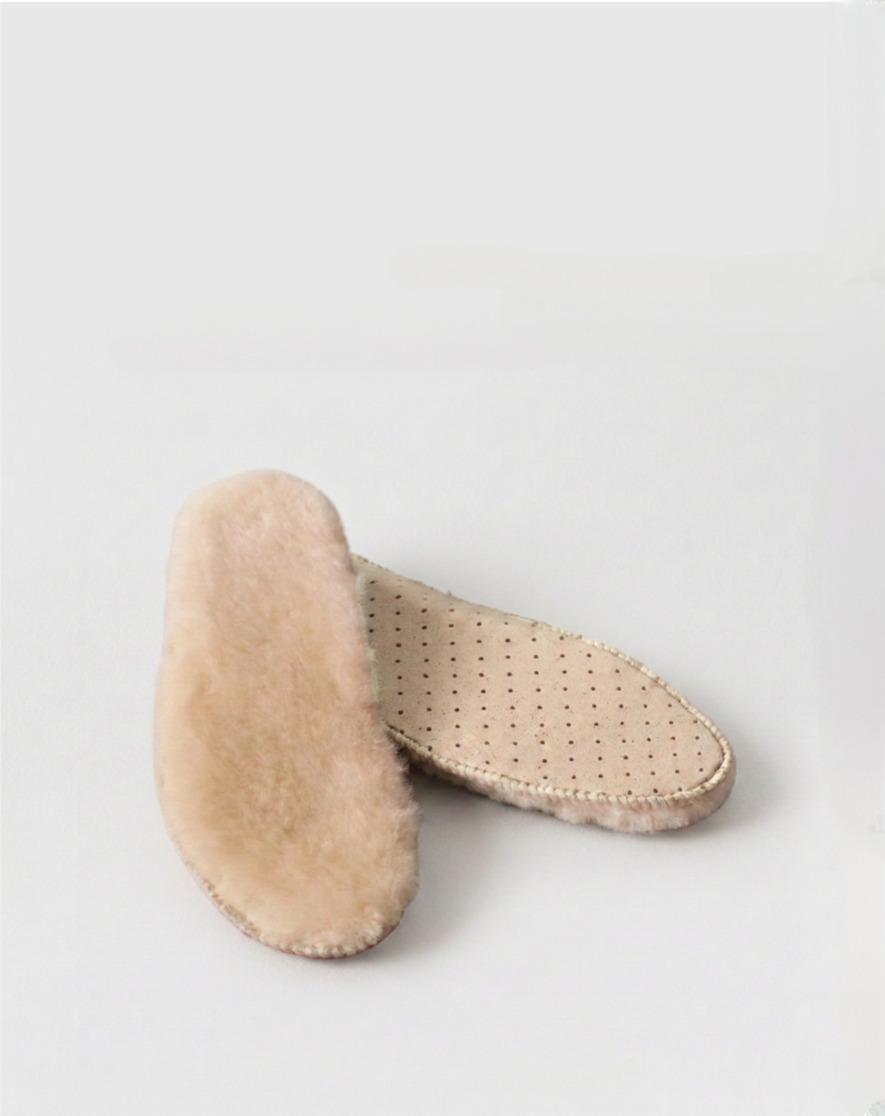Premium Shearling Insoles- Natural