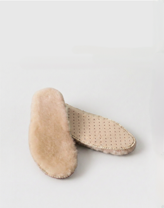 Premium Shearling Insoles- Natural