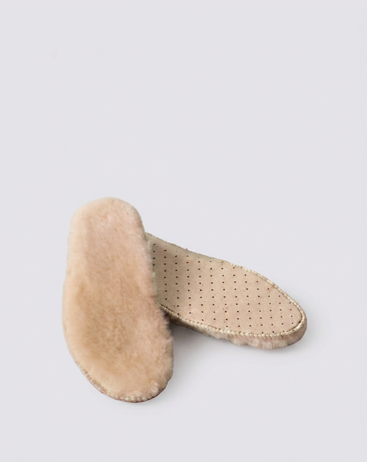 Premium Shearling Insoles- Natural